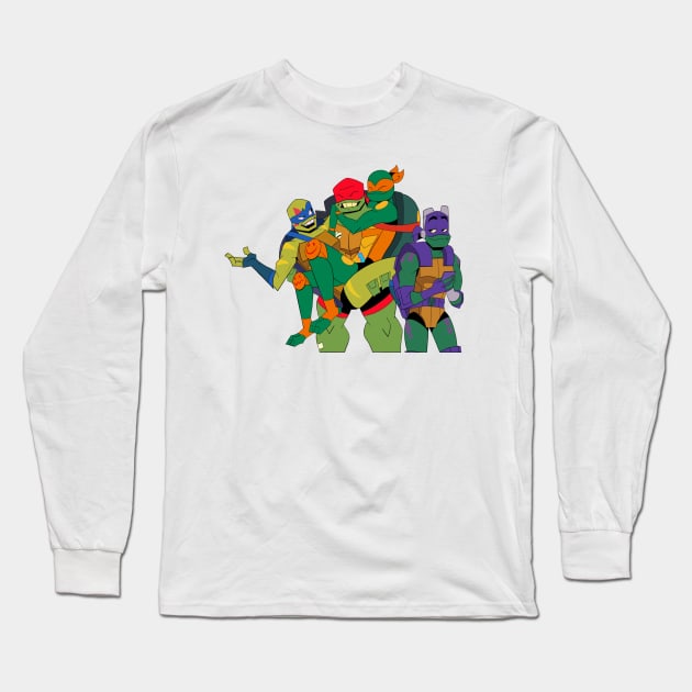 ROTTMNT Family Bonding Moment Long Sleeve T-Shirt by SassyTiger